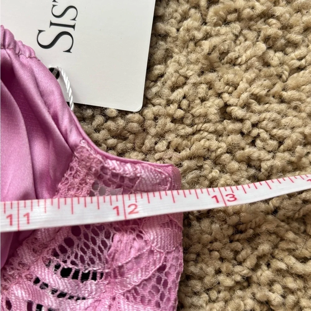NWT Pink Lace Corset Top | SisterParty | Size: XXS